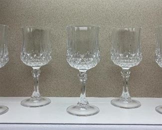 Crystal wine glasses
