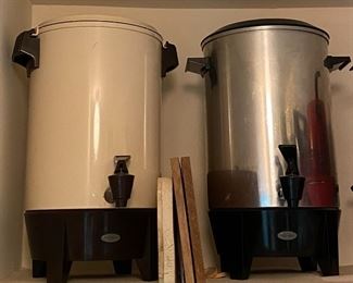 2 coffee urns