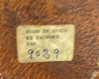 Label for Leather decanter 