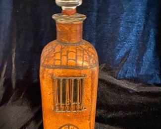Leather decanter from Spain