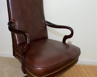Leather desk chair