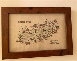 Needlepoint of Cades Cove