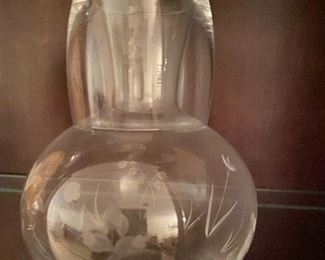 Nightstand pitcher and cup