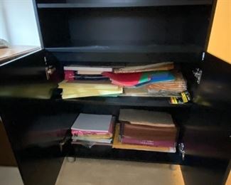 Storage cabinet inside