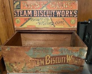 Nice Old Paper Label Steam Biscuit Works Paper Label Biscuit Box