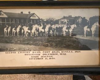 Old Second Cavalry Band Photo Fort Riley Kansas
