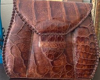 Vintage Alligator Skin Purse