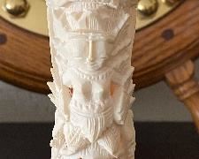 Carved Bone Vase