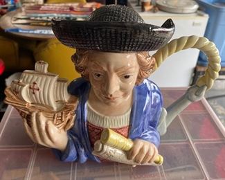 Fitz & Floyd Pirate Teapot with Box