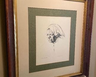 Kenneth Adams Signed Print "Dona Ascensione"