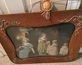 Nice Victorian Print with Ornate Frame