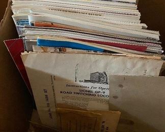 Lionel Train Paperwork