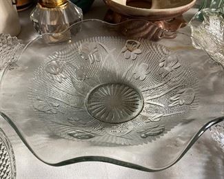 Iris and Herringbone Bowl