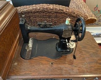 Marguerite Sewing Machine in Oak Cabinet