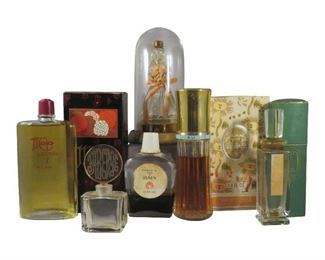 Lot of (7) Vintage Perfumes and Bottles Including Myjurgia, Guerlain, Caron, Faberge and more.