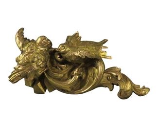19th Century French or Italian Carved Gilt Wood Birds