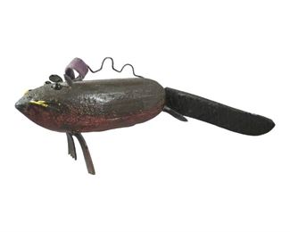 Hugh Issel Gray Eagle Wooden Fish Spearing Decoy