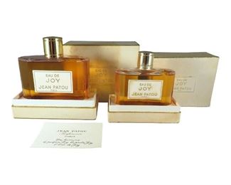 (2) Sealed Eau de Joy Patou 50 & 100 mL Parfum Bottles