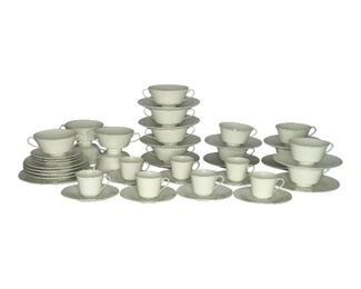 30 Pcs Selection KPM Arkadia Porcelain Cups & Saucers