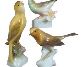 Lot of (3) Nymphenburg Porcelain Bird Figures