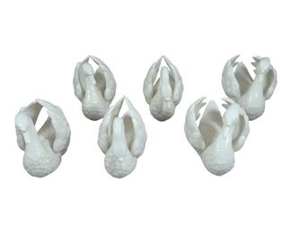 (6) Nymphenburg Blanc de Chine Porcelain Swans