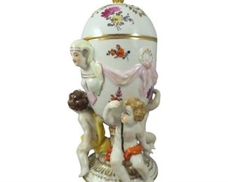 Imperial Royal Vienna Porcelain Figural Lidded Urn