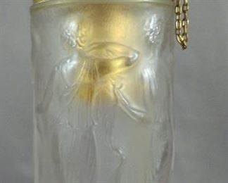 RARE Signed Rene Lalique Crystal Perfume Bottle c1923