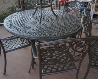 patio table and chairs