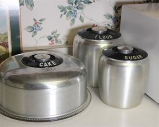 Vintage Aluminum Canister Set
