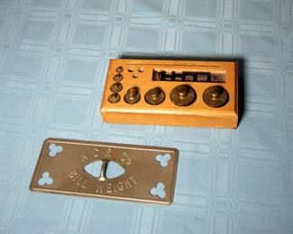 Brass Balance Weights, NCR Bill Weight
