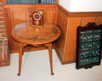 Accent Table, Souvenir Spoon Collection