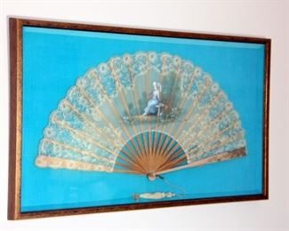 Framed Asian Fan