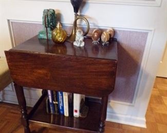 drop leaf table & decor