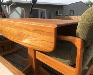 Drop leaf table with 3 chairs 