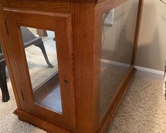 Mission Display End Table - Great way to display collectors items
