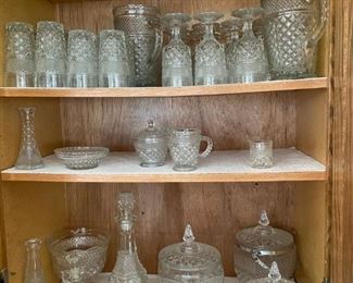 Large Sets of Anchor Hocking glassware, "Wexford"