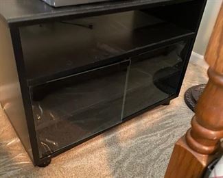Glass front TV cabinet 