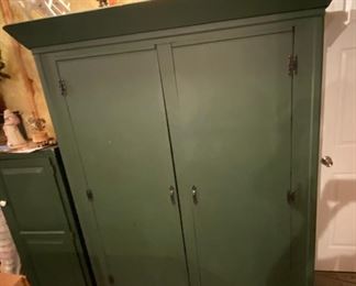 Vintage storage cabinet- lots of space for toys, clothes, food, linens...