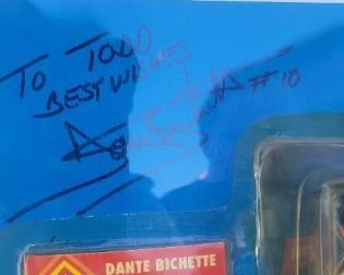 signed Dante Bichette card