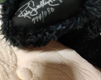 Signed and numbered Gund bear