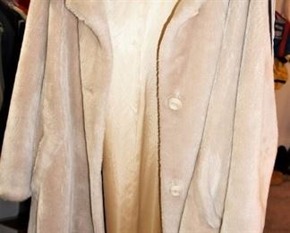 Vintage womens faux fur coat
