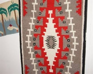Wool woven Indian rug