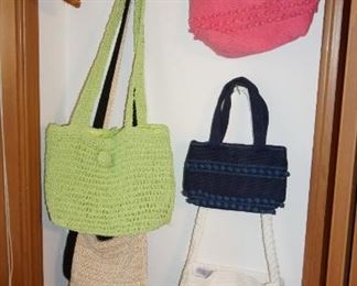 ladies woven 90s purses