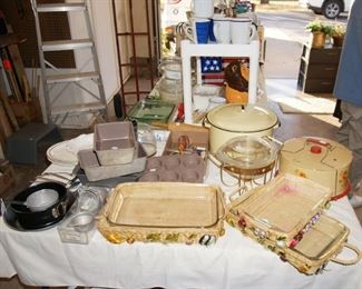 Vintage cookware, bakeware, cupcake tins, baking tins, etc.