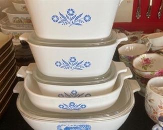 Corning Ware Blue Corn Flower