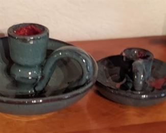 Pottery: Candlesticks, Bolick