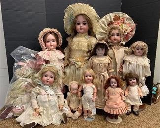 Antique French and German dolls