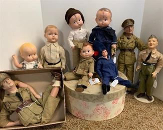Composition Military Dolls