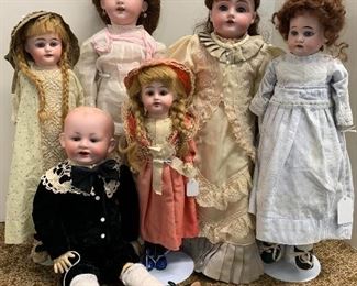 Antique German bisque dolls