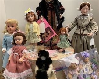 Madame Alexander and modern character dolls.